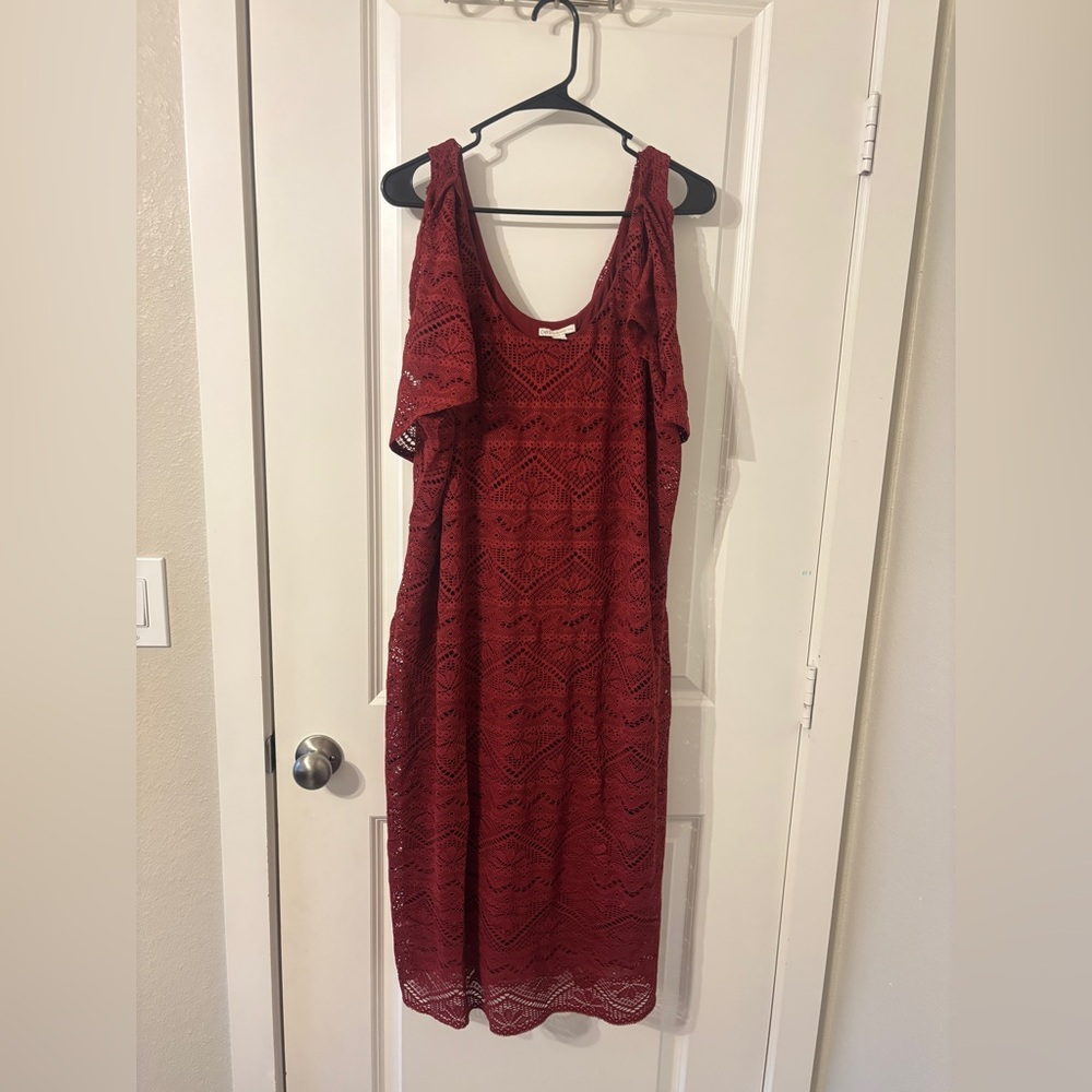 Cato Red Lace Dress